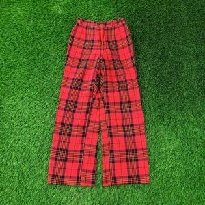 Vintage Brooks-Brothers Pants Women 00/0 24x27 Buffalo-Plaid